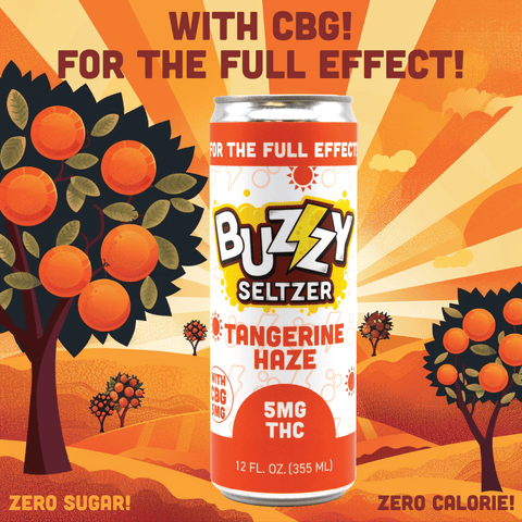 Buzzy Seltzer - Tangerine Haze (with CBG)