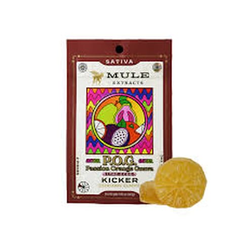 Mule | Sour POG Kicker | 300MG | 1:2 | THC:CBG | 2-Piece Gummy
