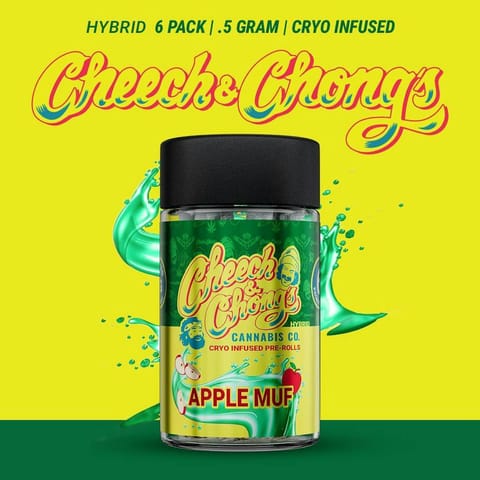 Apple Muf (.5g x 6pk) Cryo Infused Pre-roll Pack | Cheech & Chong