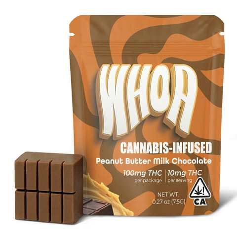 Whoa | Peanut Butter Milk Chocolate | Bite | 100mg