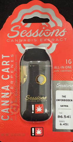 Sessions | The Unforbidden | 1G | Distillate | Button | Disposable