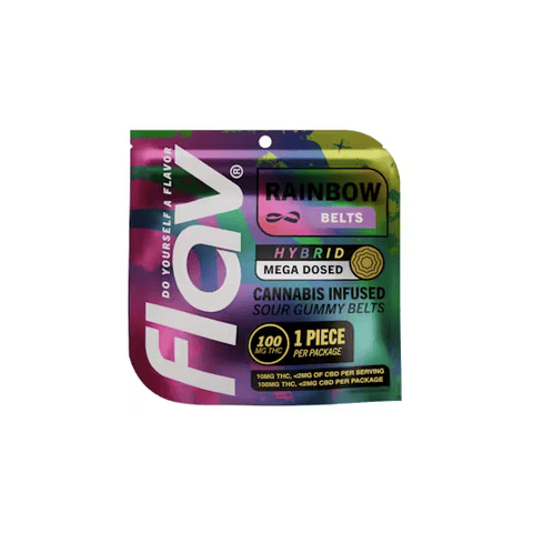 Flav Mega Belt Live Resin 100mg - Rainbow - Hybrid