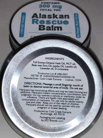 Alaska Rescue Balm by Cold Creek