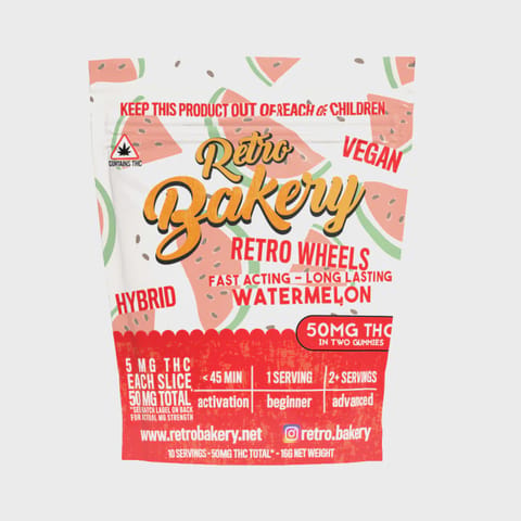 Retro Bakery | Gummy Wheel | Watermelon | 2x25mg