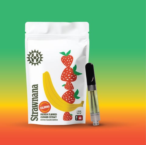 Strawnana 1G Flavored Distillate Cartridge (Higher Cultures)
