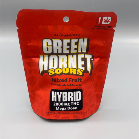 Green Hornet - Mixed Fruit 2000mg Sour Gummies