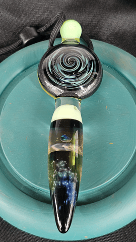 Gateson | Large Swirl Pendy | Black/Blue/Green