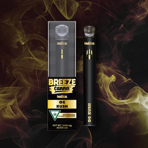 OG Kush 1g Live Resin AIO Disposable | Breeze