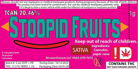 Nirvana | Pre-Roll Pack | 7G - Stupid Froots