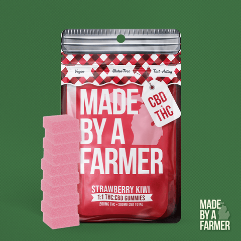 Made By A Farmer Strawberry Kiwi 1:1 THC:CBD Gummies 200mg