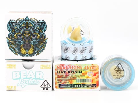 BEAR LABS - ROSIN BADDER - NECTARINE JELLY TIER 1 - 1G