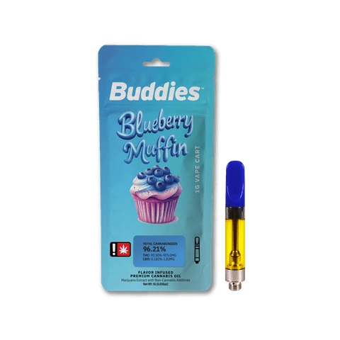 Buddies | Blueberry Muffin | 1G | Flavored Distillate | Cartridge