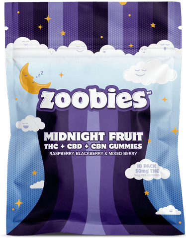 Gummies  (THC:CBD:CBN) - Midnight Fruit (50mg/10pk)