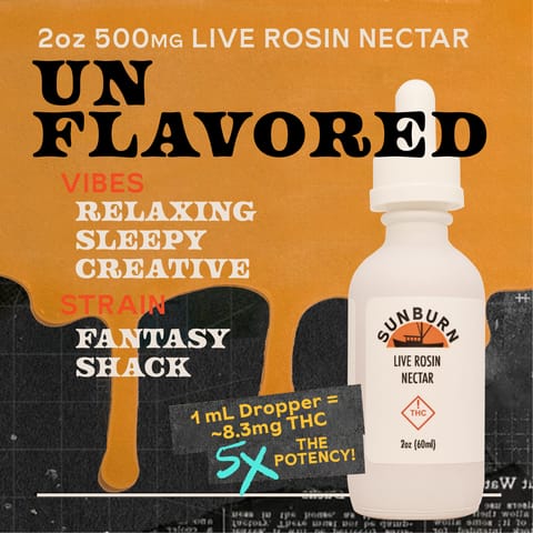 2oz Unflavored Fantasy Shack - 500mg Nectar Tincture