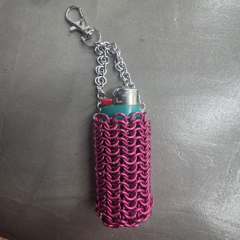 Noah Moon Lighter Keychain Holder (Pink)