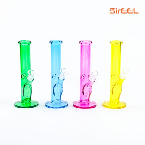 SirEEL | 10" Vibrant Neon Tube Bong w/Bowl | Asst Colors
