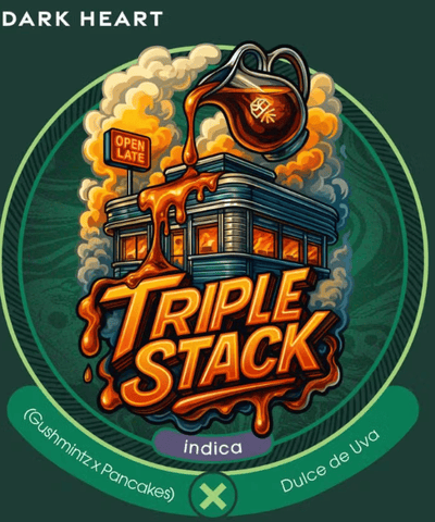 Grassroots Dark Heart - Triple Stack - 7g