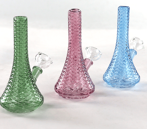 5.5" Vintage Glassware Beaker Bong