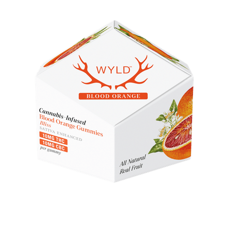 Wyld | Gummies | Blood Orange | Sativa 100mg THC 100mg CBC