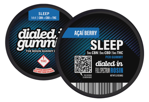 Dialed In | 100mg Rosin Gummies | Sleep 1:1:1 CBD:CBN:THC