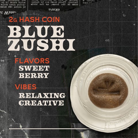 Blue Zushi - 2g Hash Coins Concentrate
