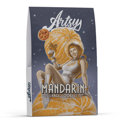 Artsy Cannabis Eighth Envelope | Mandarin Space Cookies 3.5g Rec - | Eighth