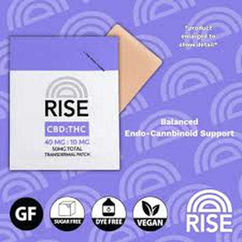Restoration 50mg Transdermal Patch (CBD 40mg : THC 10mg) | RISE