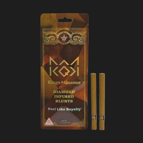 K&Q | Diamond Infused Preroll | - Biker Kush | 1.0g x 2 Blunts