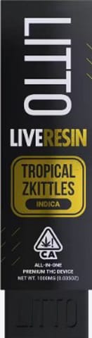 LITTO - Tropical Zkittlez - 1G LIVE RESIN AIO