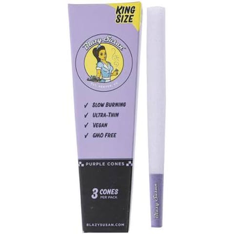Blazy Susan Purple cones 3PK KS