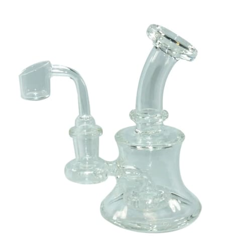 High Mountain Imports | 5" Clear Glass Banger Hanger Oil Rig