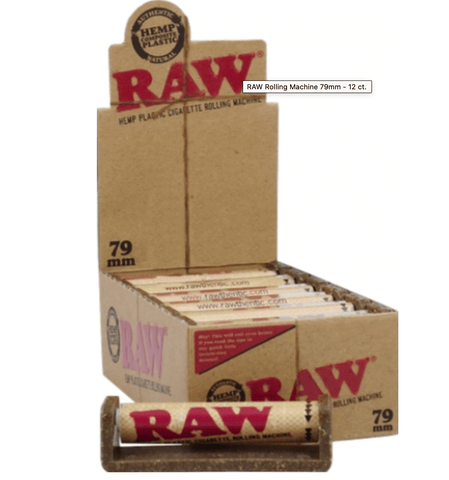 Raw 79mm Rolling Machine for 1 1/4" - 1 1/2" Rolling Papers