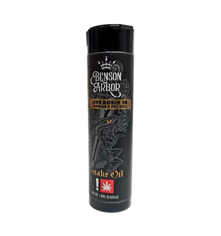 SNAKE OIL | LIVE ROSIN INFUSED PRE-ROLL | CHEM FUEGO | SATIVA | 1 GRAM