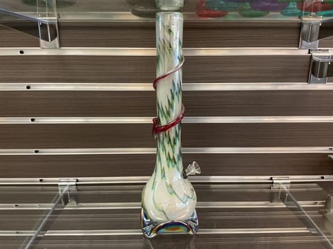Red Swirl Swamp Bong