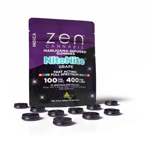 Zen Fast Acting Gummies - Grape - Indica - 1:4