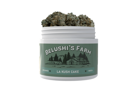 Belushi's Farms | Flower | - LA Kush Cake | 3.5g Plastic Container