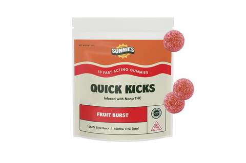 Fruit Burst Nano Gummies Edible 100mg