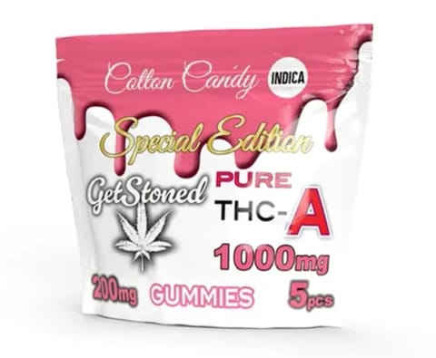 Get Stoned Pure THCA Cotton Candy-Indica