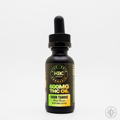 600mg Sour Tangie Hash Rosin Tincture by High Brix Cannabis
