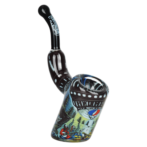 Grateful Dead x Pulsar Inside Print Bent Sherlock Pipe | UFO Jam | 4"