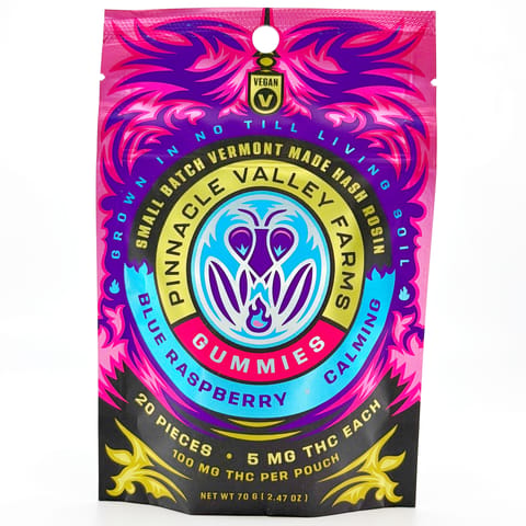 Blue Raspberry, calming gummies