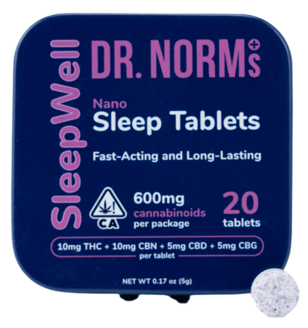 Dr. Norms | Sleep Tablets | THC:CBN:CBD:CBG | Tablets | 600mg | 20pk