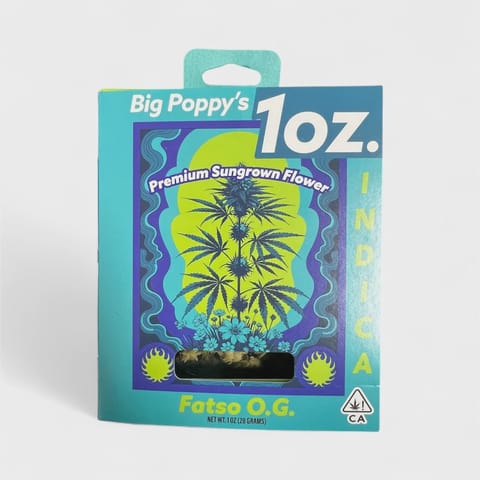 Big Poppy's | Fatso OG | Indica | 28g | Bag