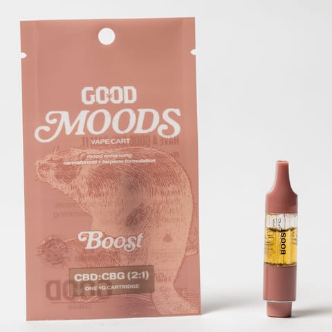 GOOD Moods Boost 1:1 (2g) CBD:CBG Cartridge by GOOD Cannabis