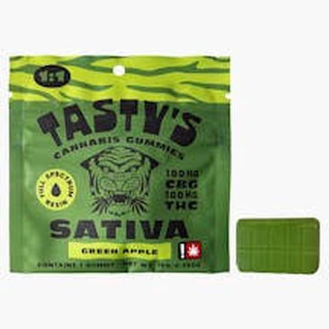 Apple 1:1 THC:CBG 100MG Gummy (Tasty's)