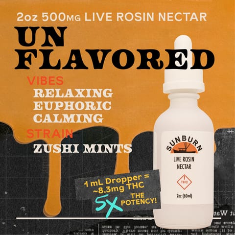 2oz Unflavored Zushi Mints - 500mg Nectar Tincture