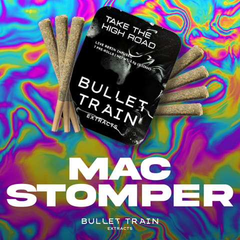 Bullet Train - Infused Prerolls - Mac Stomper - 0.5 g - 7 Pack