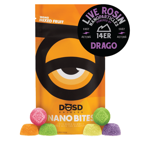 DOSD Rosin Nano Bites | Mixed Fruit 100mg Rec