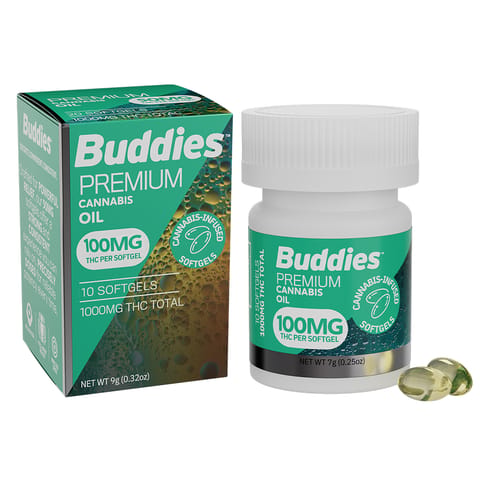 Buddies | PCO THC Softgels | 1000mg | 10ct