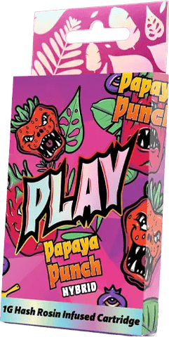 PLAY - Papaya Punch - 1g Hash Infused Distillate Cart